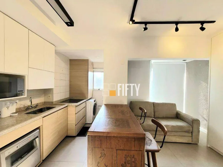Foto 1 de Apartamento com 1 Quarto para venda ou aluguel, 34m² em Brooklin, São Paulo