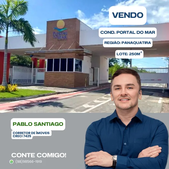 Foto 1 de Lote/Terreno à venda, 250m² em Vila São José, São José de Ribamar