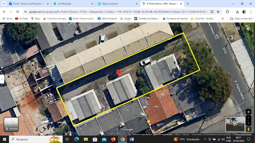 Foto 1 de Lote/Terreno à venda, 750m² em Hauer, Curitiba