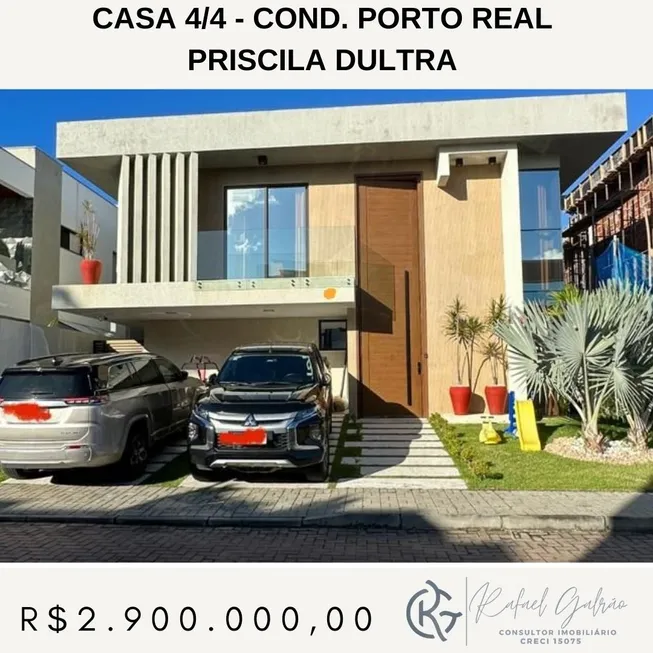 Foto 1 de Casa de Condomínio com 4 Quartos à venda, 286m² em Priscila Dultra, Lauro de Freitas