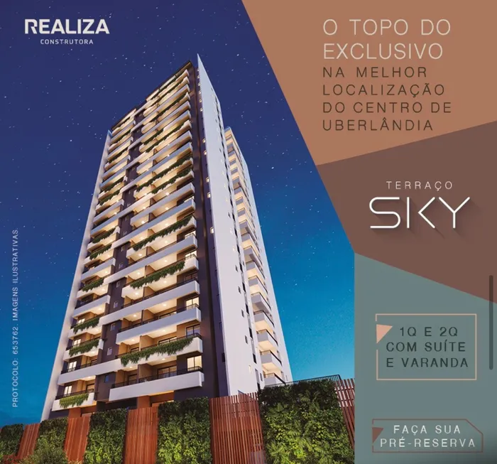 Foto 1 de Apartamento com 2 Quartos à venda, 40m² em Centro, Uberlândia