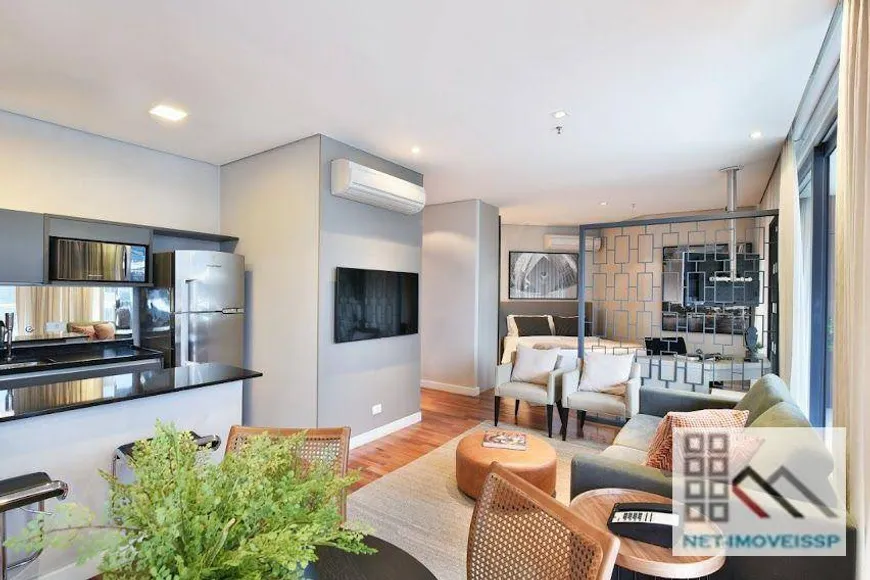 Foto 1 de Apartamento com 1 Quarto para alugar, 65m² em Vila Olímpia, São Paulo