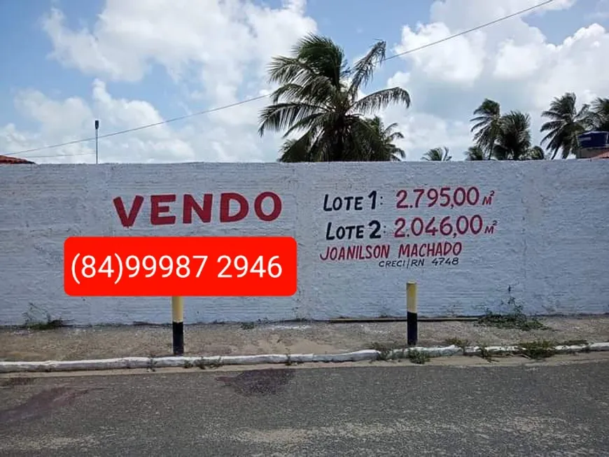 Foto 1 de Lote/Terreno à venda, 4841m² em Praia de Pitangui, Extremoz