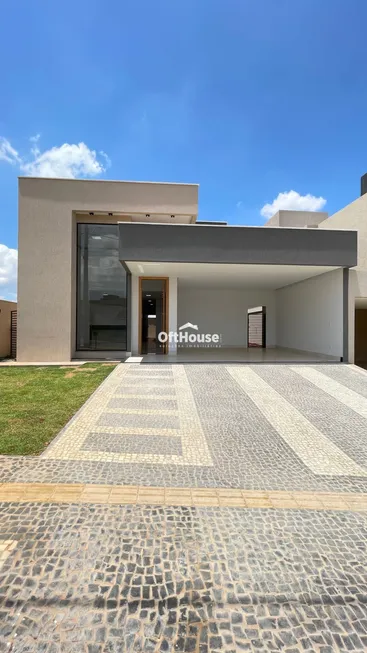 Foto 1 de Casa de Condomínio com 3 Quartos à venda, 158m² em Polo Empresarial Nova Canaa, Senador Canedo