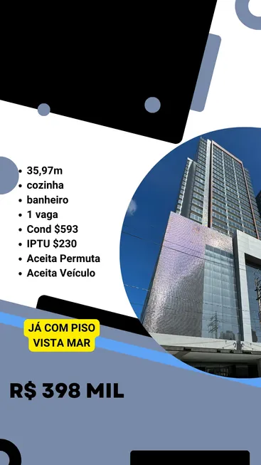 Foto 1 de Ponto Comercial com 1 Quarto à venda, 36m² em Boqueirão, Praia Grande