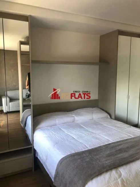 Foto 1 de Flat com 1 Quarto para alugar, 35m² em Brooklin, São Paulo