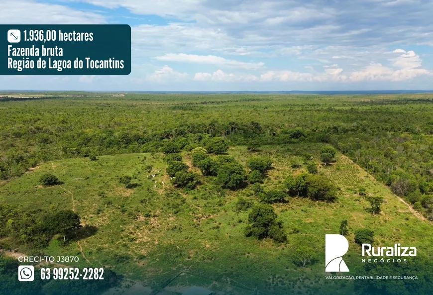 Foto 1 de Fazenda/Sítio à venda, 1936m² em Zona Rural, Lagoa do Tocantins