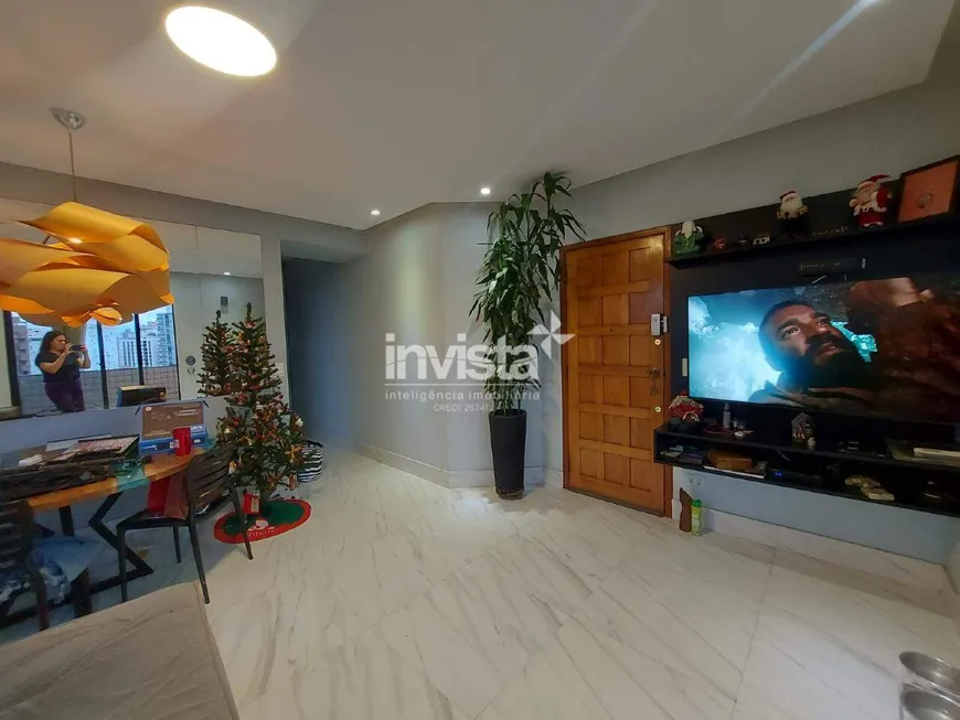 Foto 1 de Apartamento com 3 Quartos à venda, 106m² em Ponta da Praia, Santos