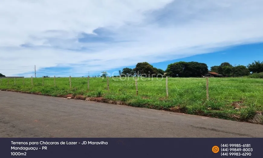 Foto 1 de Lote/Terreno à venda, 1000m² em , Mandaguaçu