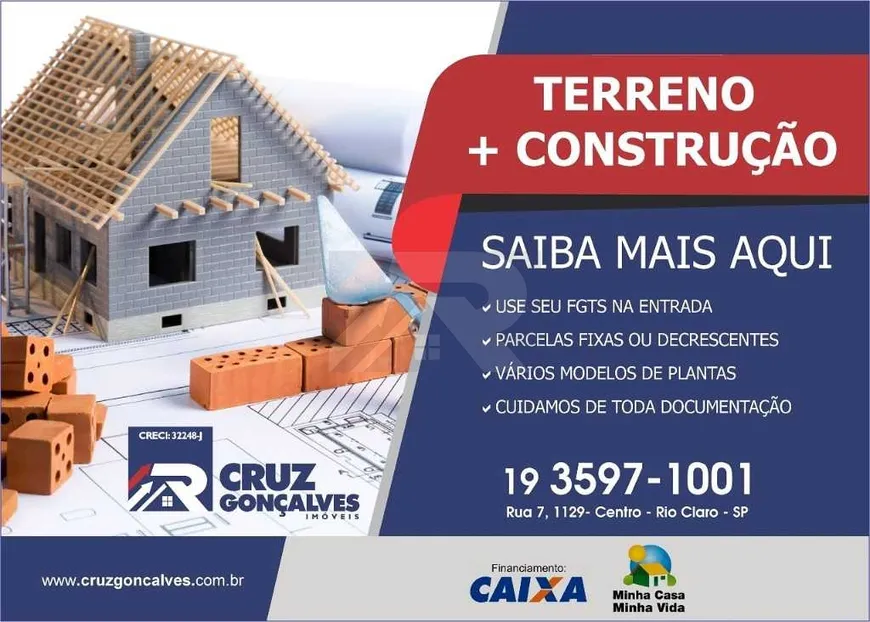 Foto 1 de Lote/Terreno à venda, 127m² em Jardim Santa Maria, Rio Claro