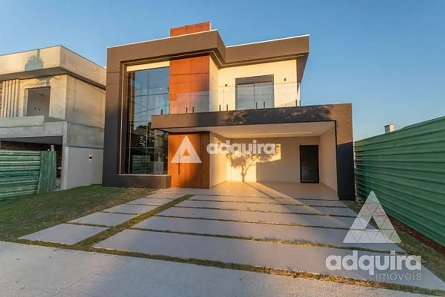 Foto 1 de Casa de Condomínio com 3 Quartos para venda ou aluguel, 276m² em Jardim Carvalho, Ponta Grossa