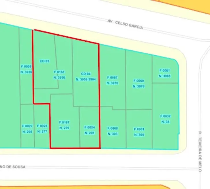 Foto 1 de Lote/Terreno à venda, 900m² em Tatuapé, São Paulo