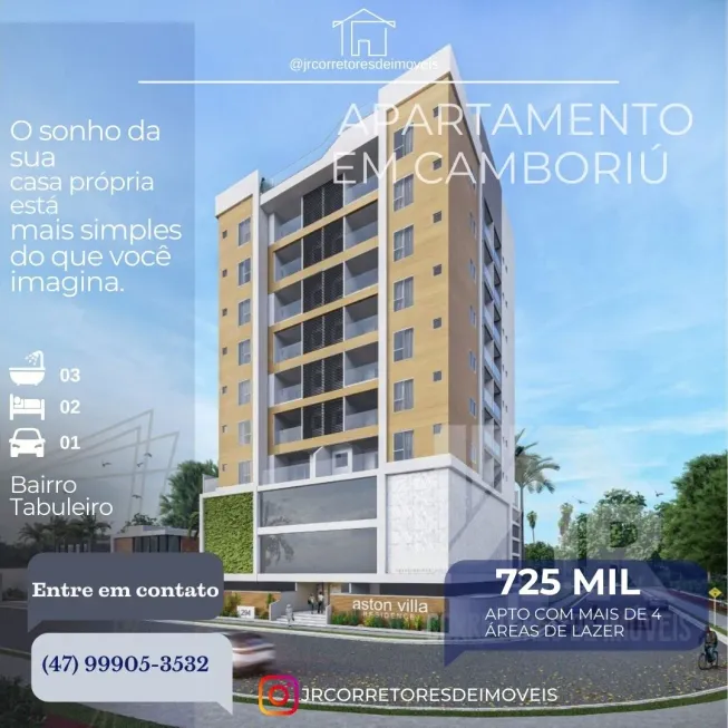 Foto 1 de Apartamento com 2 Quartos à venda, 96m² em Tabuleiro Monte Alegre, Camboriú