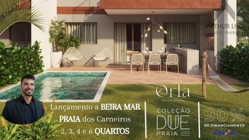 Foto 1 de Apartamento com 2 Quartos à venda, 59m² em Praia dos Carneiros, Tamandare
