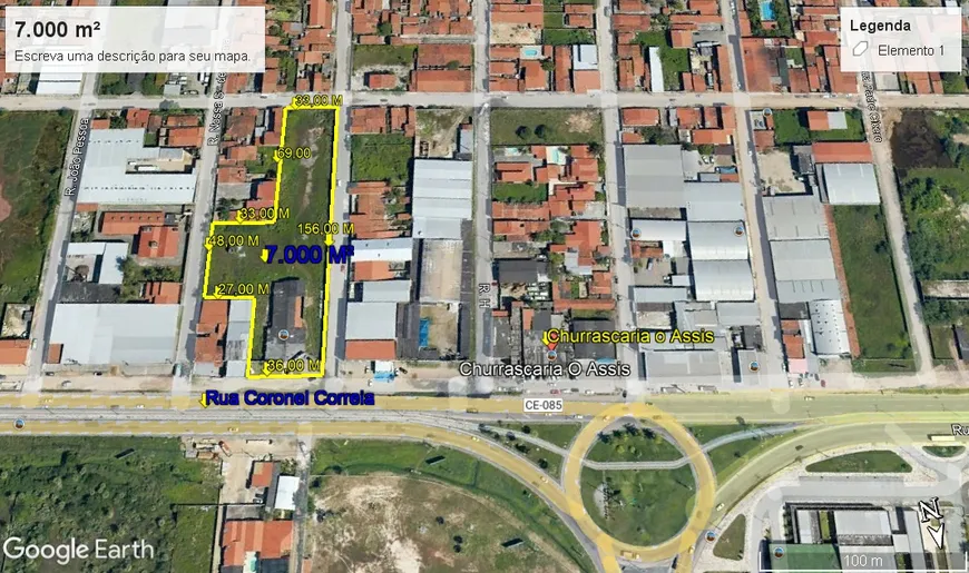 Foto 1 de Lote/Terreno à venda, 7000m² em Parque Soledade, Caucaia