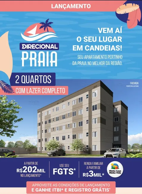 Foto 1 de Apartamento com 2 Quartos à venda, 40m² em Candeias, Jaboatão dos Guararapes