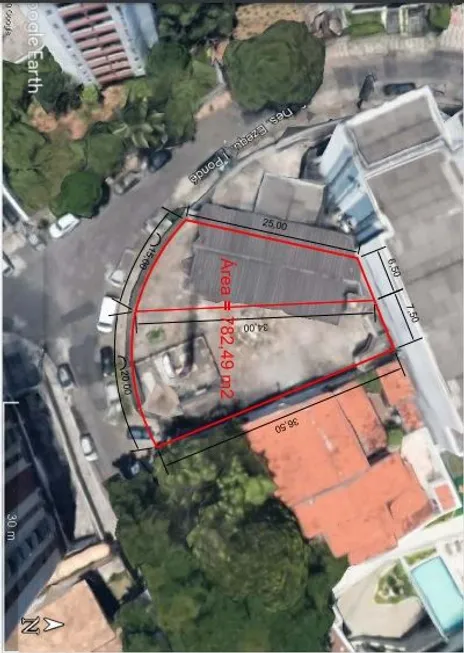 Foto 1 de Lote/Terreno à venda, 782m² em Jardim Apipema, Salvador