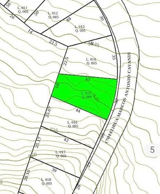 Foto 1 de Lote/Terreno à venda, 1122m² em Braúnas, Belo Horizonte