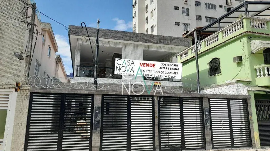 Foto 1 de Sobrado com 3 Quartos à venda, 153m² em Campo Grande, Santos