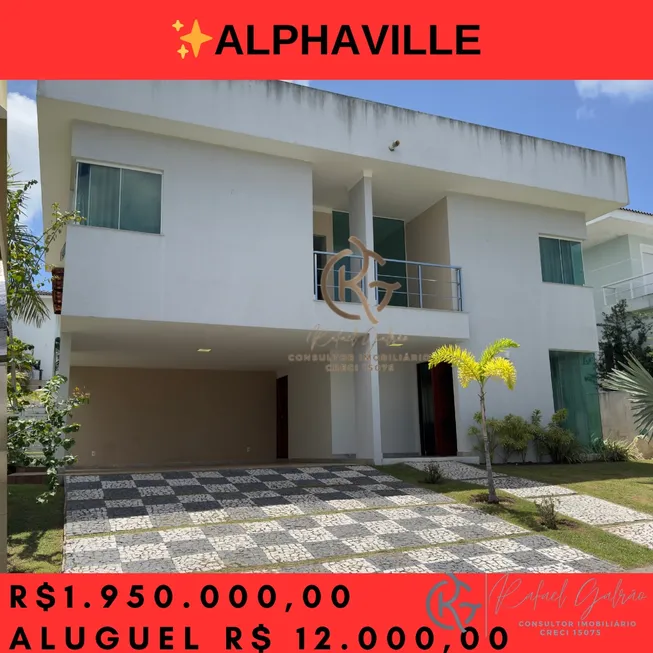 Foto 1 de Casa de Condomínio com 4 Quartos para venda ou aluguel, 300m² em Alphaville, Camaçari
