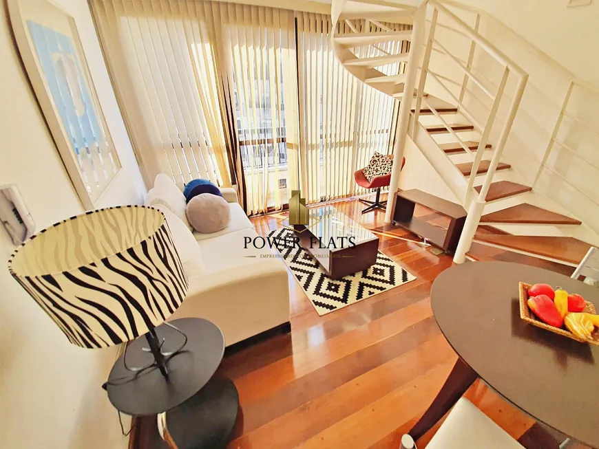 Foto 1 de Flat com 1 Quarto para alugar, 50m² em Morumbi, São Paulo