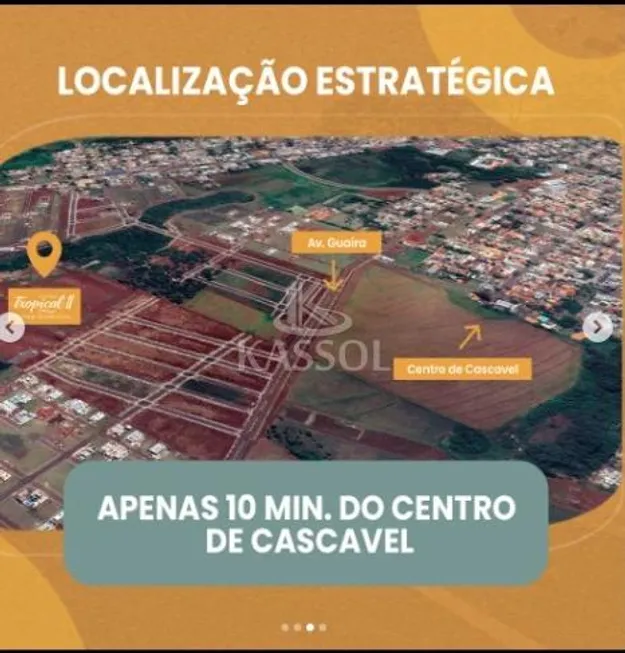 Foto 1 de Lote/Terreno à venda, 304m² em Recanto Tropical, Cascavel