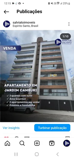 Foto 1 de Apartamento com 3 Quartos à venda, 76m² em Jardim Camburi, Vitória