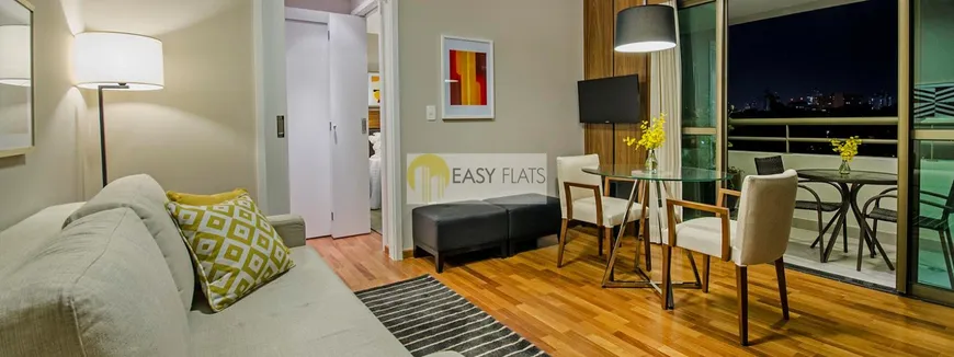 Foto 1 de Flat com 1 Quarto à venda, 40m² em Brooklin, São Paulo