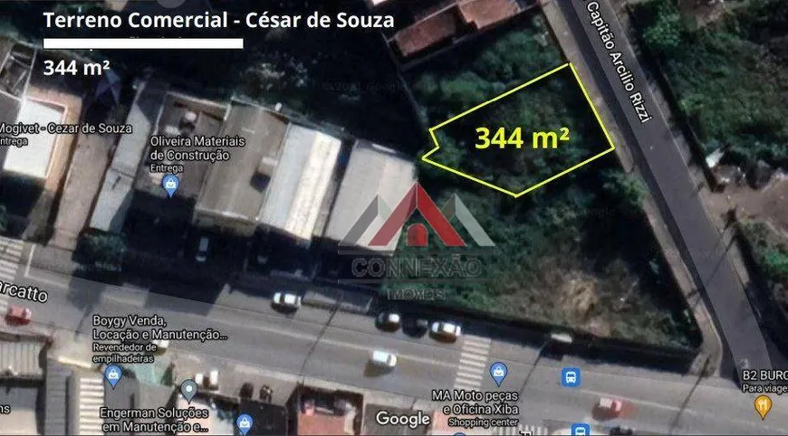 Foto 1 de Lote/Terreno à venda, 344m² em Cezar de Souza, Mogi das Cruzes