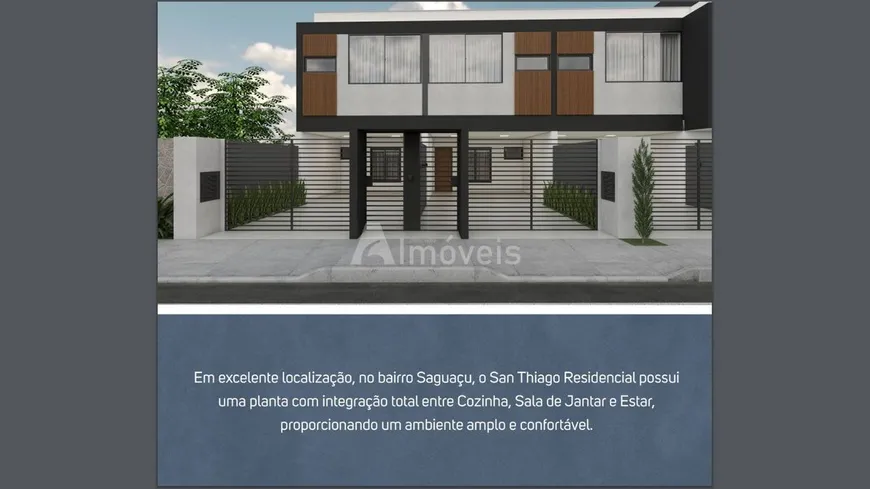 Foto 1 de Casa com 3 Quartos à venda, 125m² em Saguaçú, Joinville