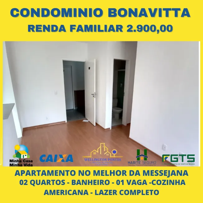 Foto 1 de Apartamento com 2 Quartos à venda, 48m² em Messejana, Fortaleza