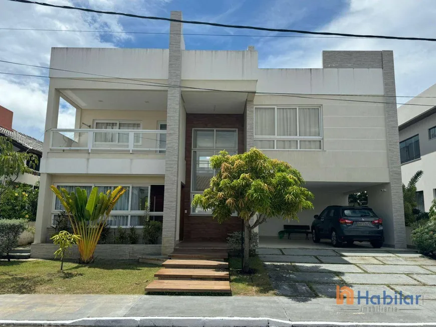 Foto 1 de Casa de Condomínio com 5 Quartos para venda ou aluguel, 355m² em Luar da Barra, Barra dos Coqueiros