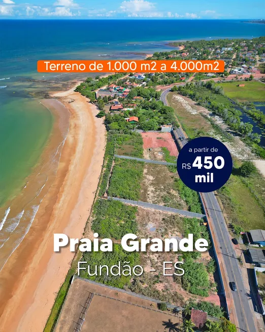 Foto 1 de Lote/Terreno à venda, 1000m² em Praia Grande, Fundão