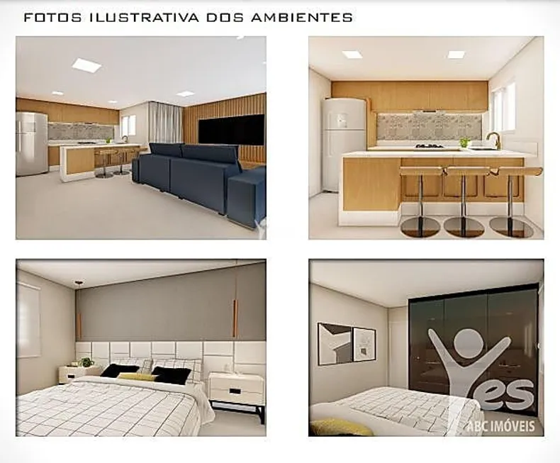 Foto 1 de Apartamento com 2 Quartos à venda, 56m² em Parque das Nações, Santo André