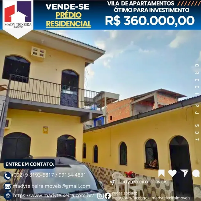 Foto 1 de Casa com 5 Quartos à venda, 250m² em Nova Esperança, Manaus