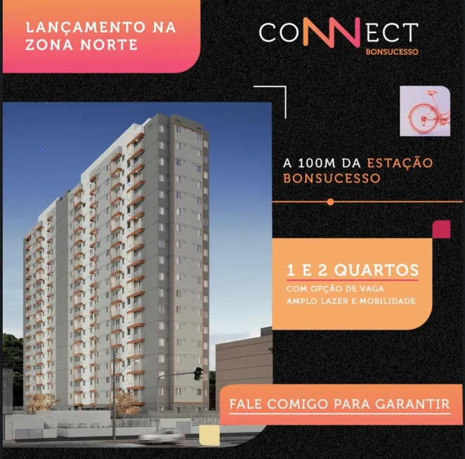 Foto 1 de Apartamento com 2 Quartos à venda, 48m² em Bonsucesso, Rio de Janeiro