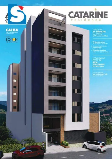 Foto 1 de Apartamento com 2 Quartos à venda, 56m² em Santa Catarina, Juiz de Fora