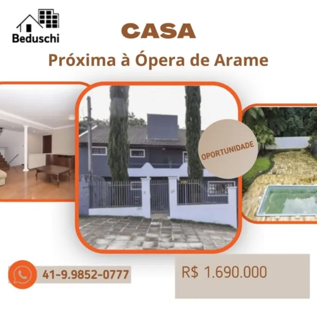 Foto 1 de Casa com 4 Quartos à venda, 470m² em Abranches, Curitiba