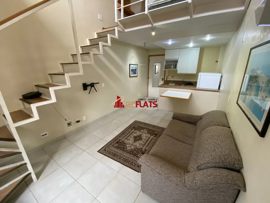 Foto 1 de Flat com 1 Quarto para alugar, 40m² em Moema, São Paulo