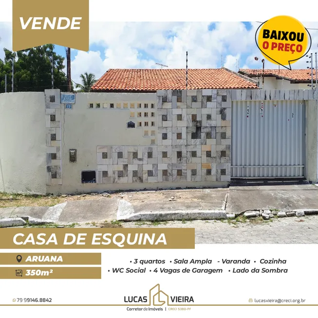 Foto 1 de Casa com 3 Quartos à venda, 350m² em Aruana, Aracaju