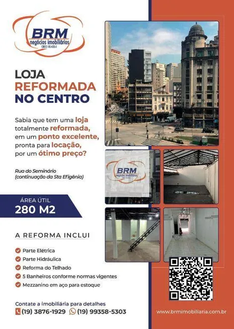 Foto 1 de Ponto Comercial para alugar, 280m² em Centro, São Paulo
