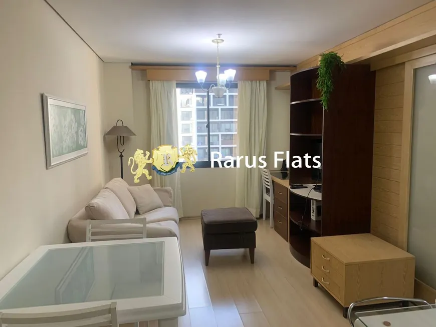 Foto 1 de Flat com 1 Quarto para alugar, 32m² em Moema, São Paulo