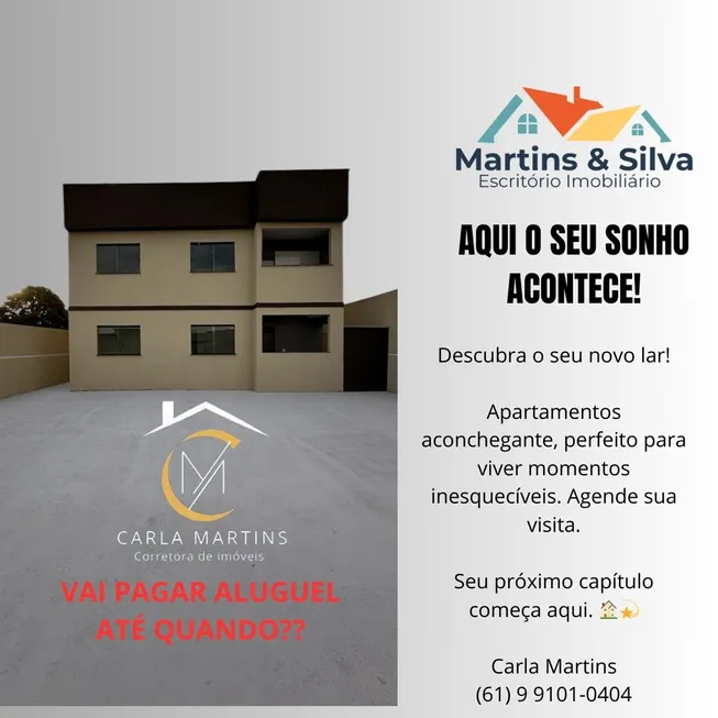 Foto 1 de Apartamento com 2 Quartos à venda, 62m² em Parque Estrela Dalva IX, Luziânia