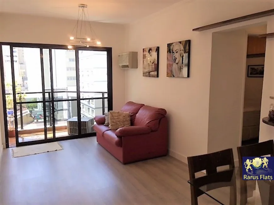 Foto 1 de Flat com 1 Quarto para alugar, 45m² em Jardins, São Paulo