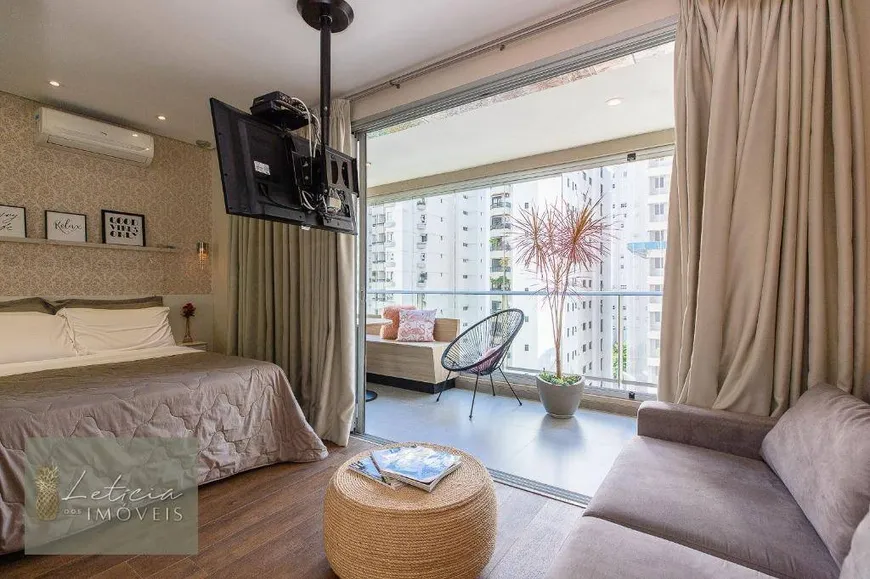 Foto 1 de Apartamento com 1 Quarto à venda, 35m² em Brooklin, São Paulo