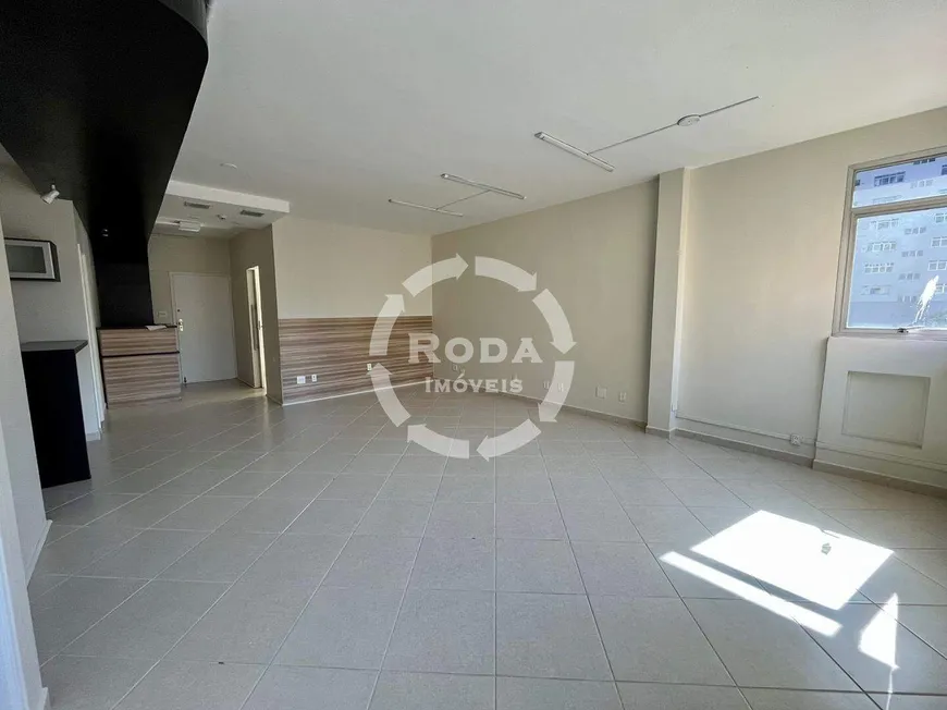 Foto 1 de Sala Comercial para alugar, 102m² em Gonzaga, Santos