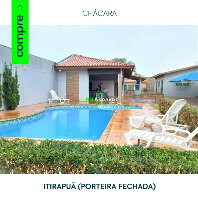 Foto 1 de Fazenda/Sítio com 3 Quartos à venda, 1400m² em Centro, Itirapuã