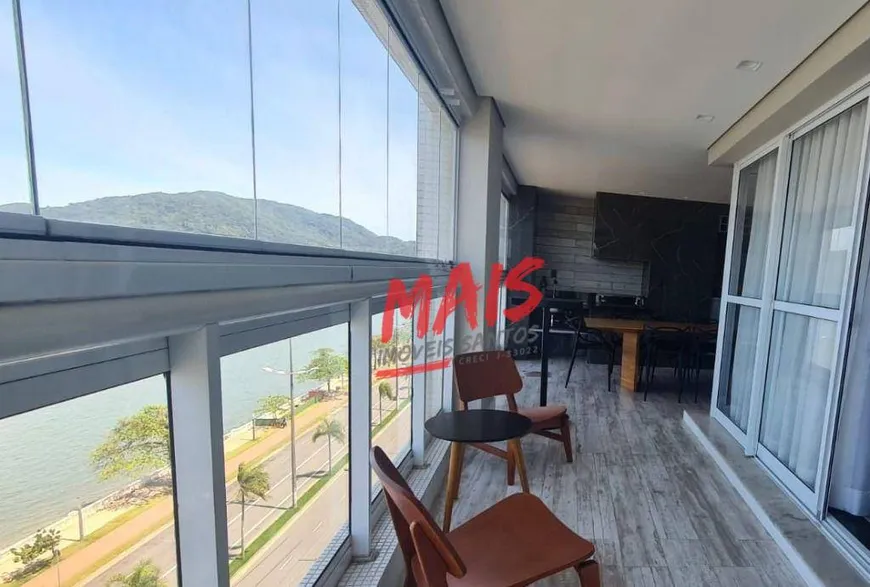 Foto 1 de Apartamento com 4 Quartos à venda, 189m² em Ponta da Praia, Santos