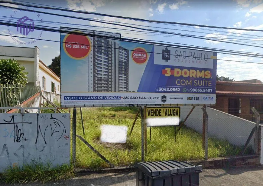 Foto 1 de Lote/Terreno para venda ou aluguel, 433m² em Jardim Santa Rosalia, Sorocaba