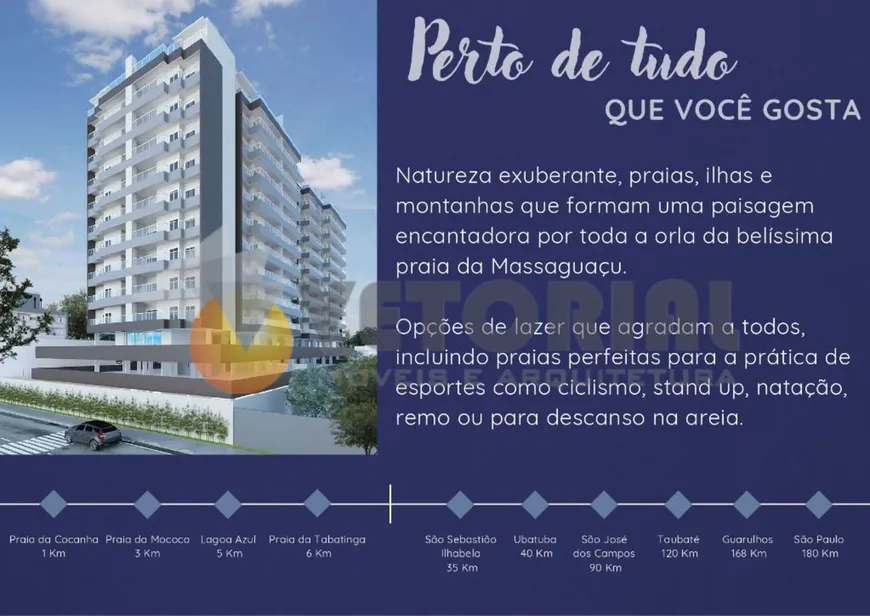 Foto 1 de Apartamento com 2 Quartos à venda, 71m² em Massaguaçu, Caraguatatuba